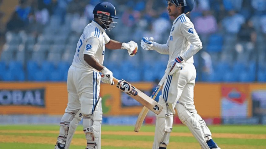 Gill and Pant's fifties spearheaded India's recovery in the match