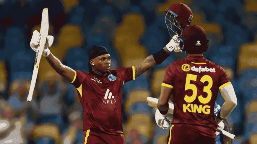 Keacy Carty and Brandon King's centuries secure the series for the West Indies